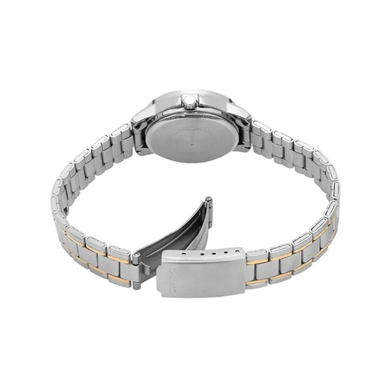 Casio Enticer Japan Quartz Champagne Dial Ladies Watch- LTP-V004SG-9A